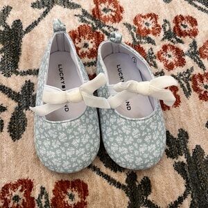 Lucky Brand Kids Light Blue Floral Dress Shoes